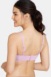 Zivame Beautiful Basics Padded Wired 3/4th Coverage Strapless Bra - Violet Tulle — thumbnail 4